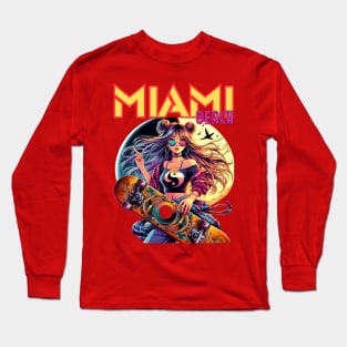 Kawaii, Anime Girl, Miami Heat | Catsie Cat Long Sleeve T-Shirt